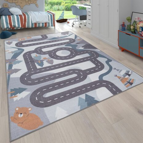Kinder vloerkleed of karpet KIDDY 574 kleur creme