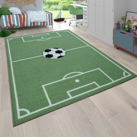 Kinder vloerkleed of karpet KIDDY 568 kleur groen