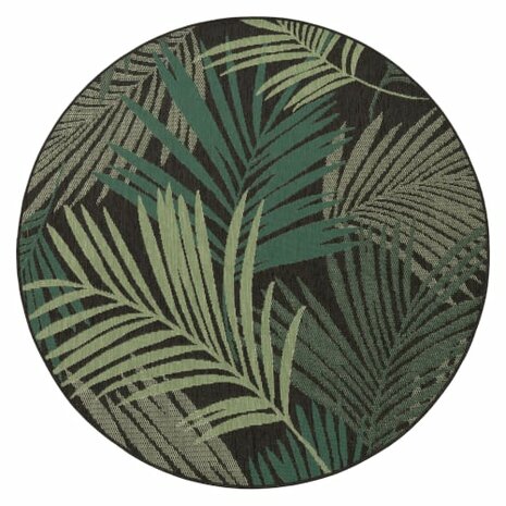 Outdoor vloerkleed of karpet ANNE kleur zwart 534
