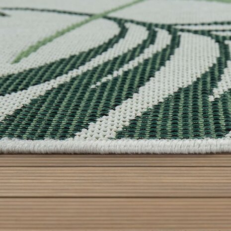 Outdoor vloerkleed of karpet ANNE kleur groen 534