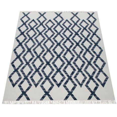 Vloerkleed of karpet VIENNA kleur blauw 502