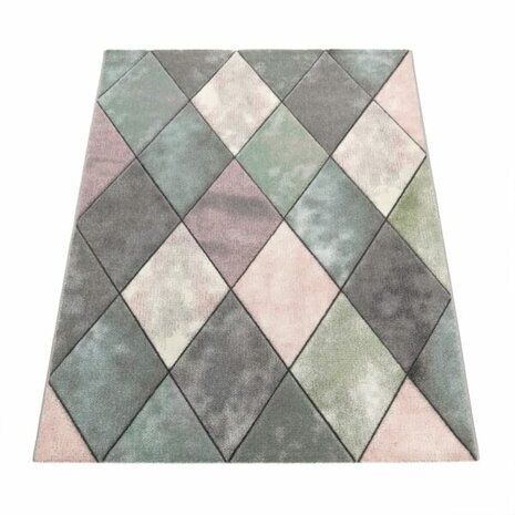 Modern 3D vloerkleed of karpet ARWIN kleur multicolor 238