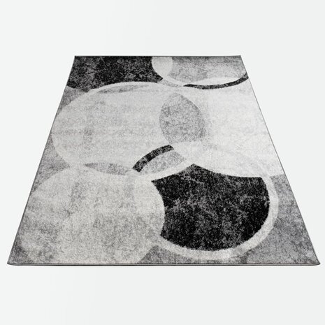 Modern vloerkleed of karpet ARIZONA  kleur grijs 055