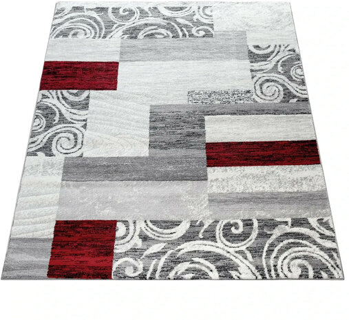 Modern vloerkleed of karpet ARIZONA  kleur rood 053
