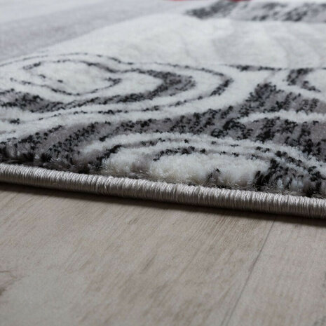 Modern vloerkleed of karpet ARIZONA  kleur rood 053