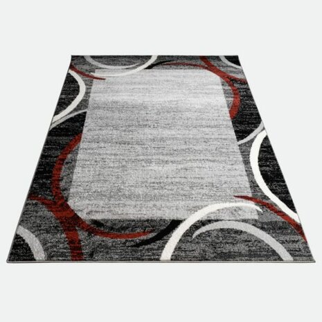Modern vloerkleed of karpet ARIZONA  kleur rood 059
