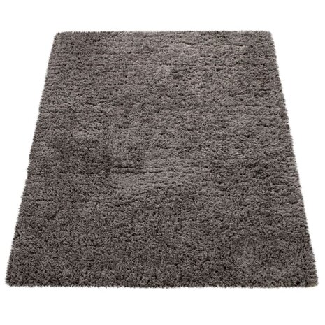 Hoogpolig vloerkleed of karpet AMADO kleur antraciet 861