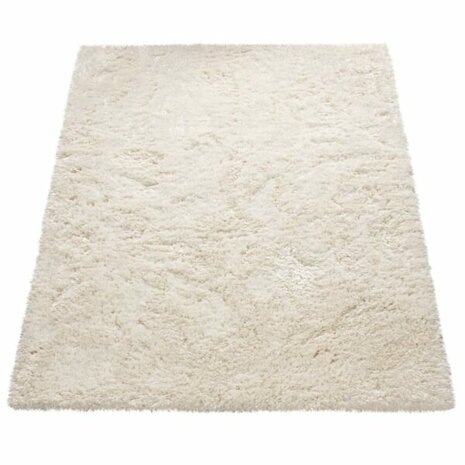 Hoogpolig vloerkleed of karpet AMADO kleur wit 861