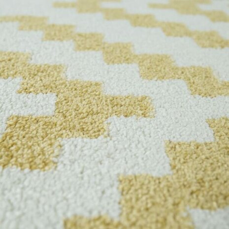 Vloerkleed of karpet PALMER kleur geel wit 400