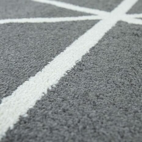 Vloerkleed of karpet PALMER kleur antraciet 401